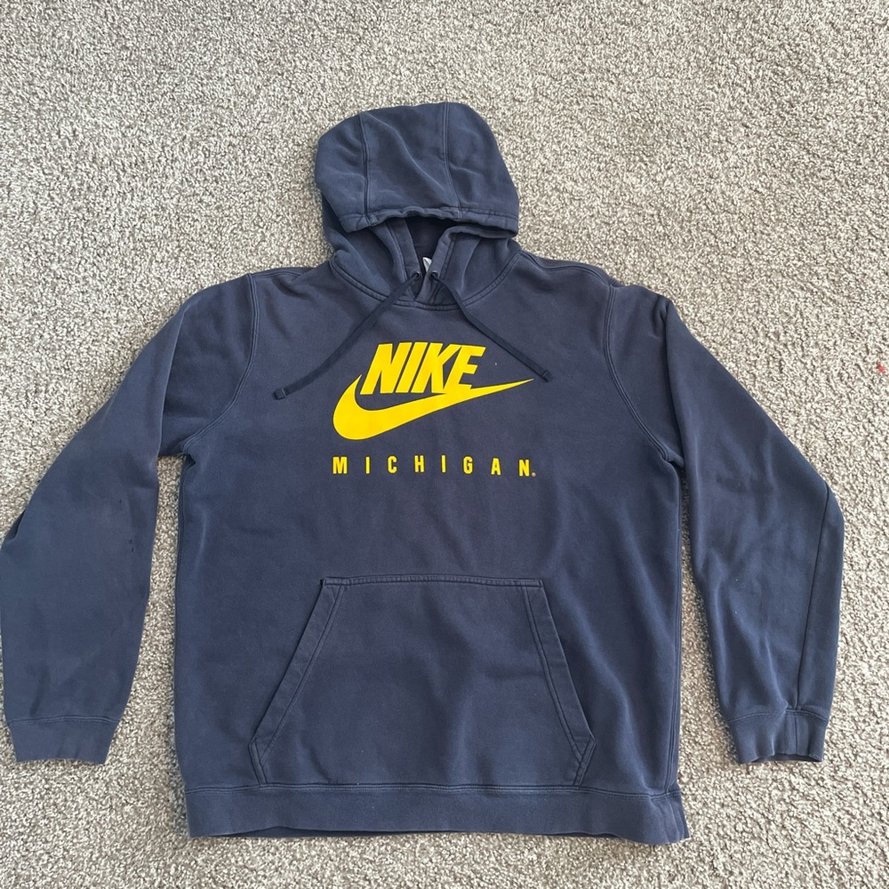 Navy Men’s Nike Michigan Swoosh Hoodie